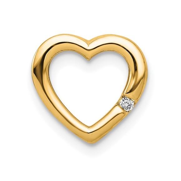 14K Gold .01ct. Diamond Heart Chain Slide,All Products : American Fashion Style Bags On Sale 14K Gold .01ct. Diamond Heart Chain Slide,All Products : American Fashion Style Bags On Sale